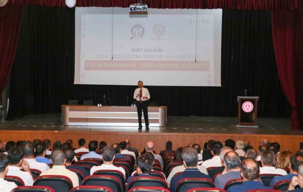 In Siirt, a review meeting for the 2024-2025 academic year was held.