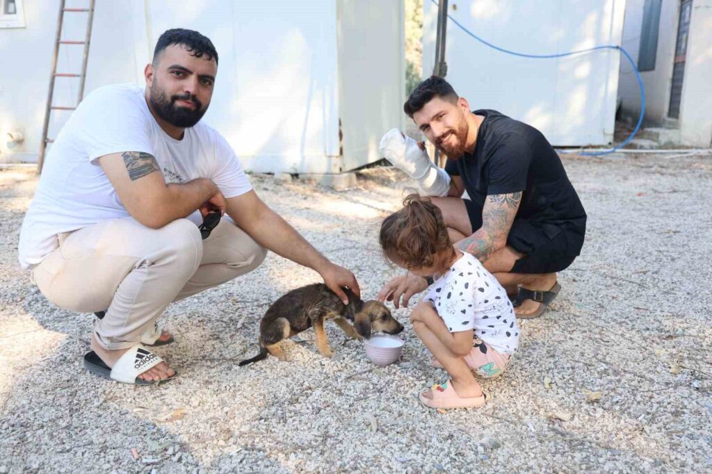 Die Bürger retteten den Hund, der in einen Sack gesteckt und auf die Müllhalde geworfen wurde.