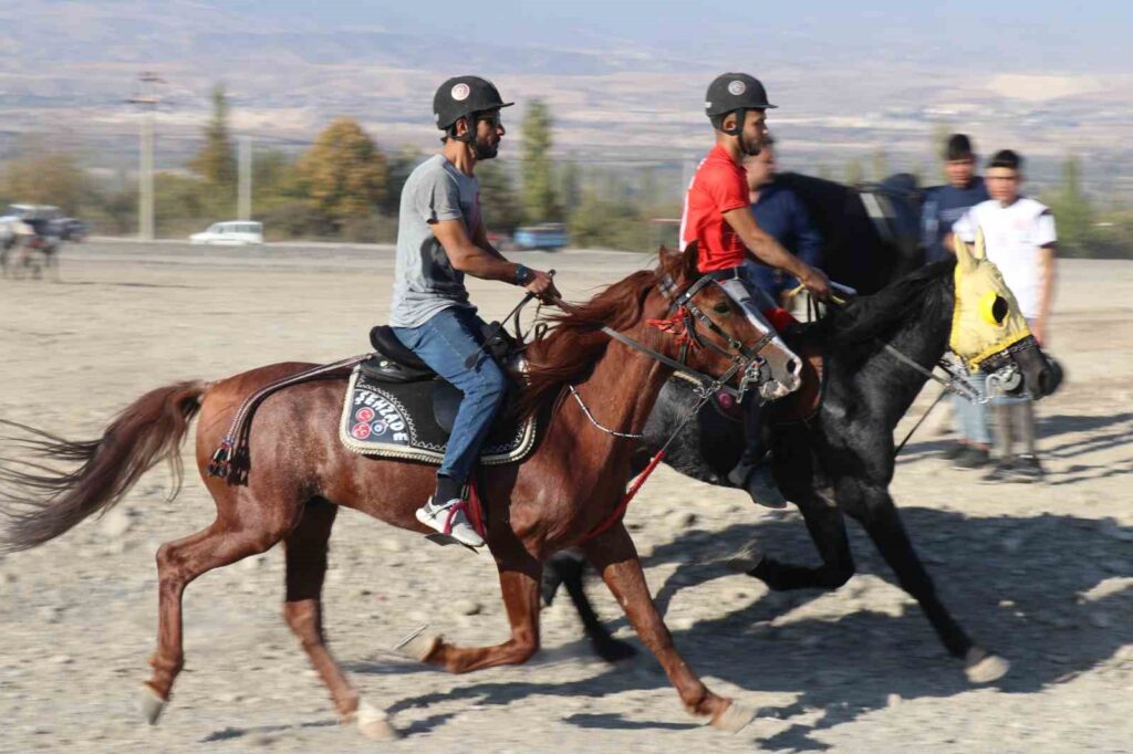 In Honaz, the saddle horses raced for the 101st anniversary of the Republic.