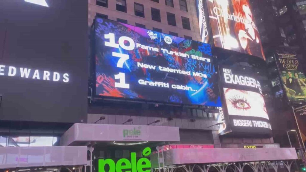 Sie haben der Welt ihre Stimmen am Times Square gehört.