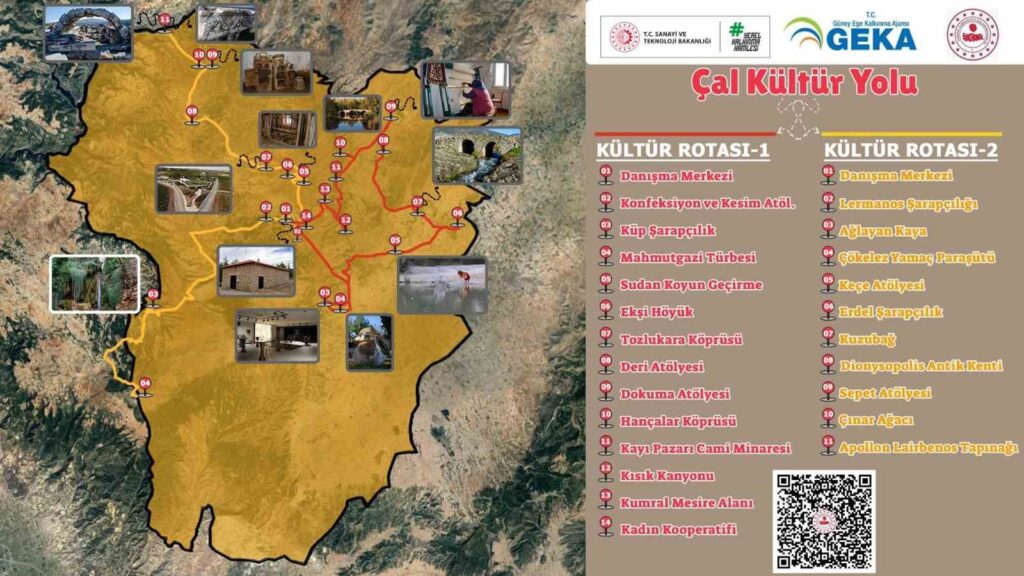 El proyecto de la Ruta Cultural Çal Bağ Yolu se completó con el apoyo de GEKA.