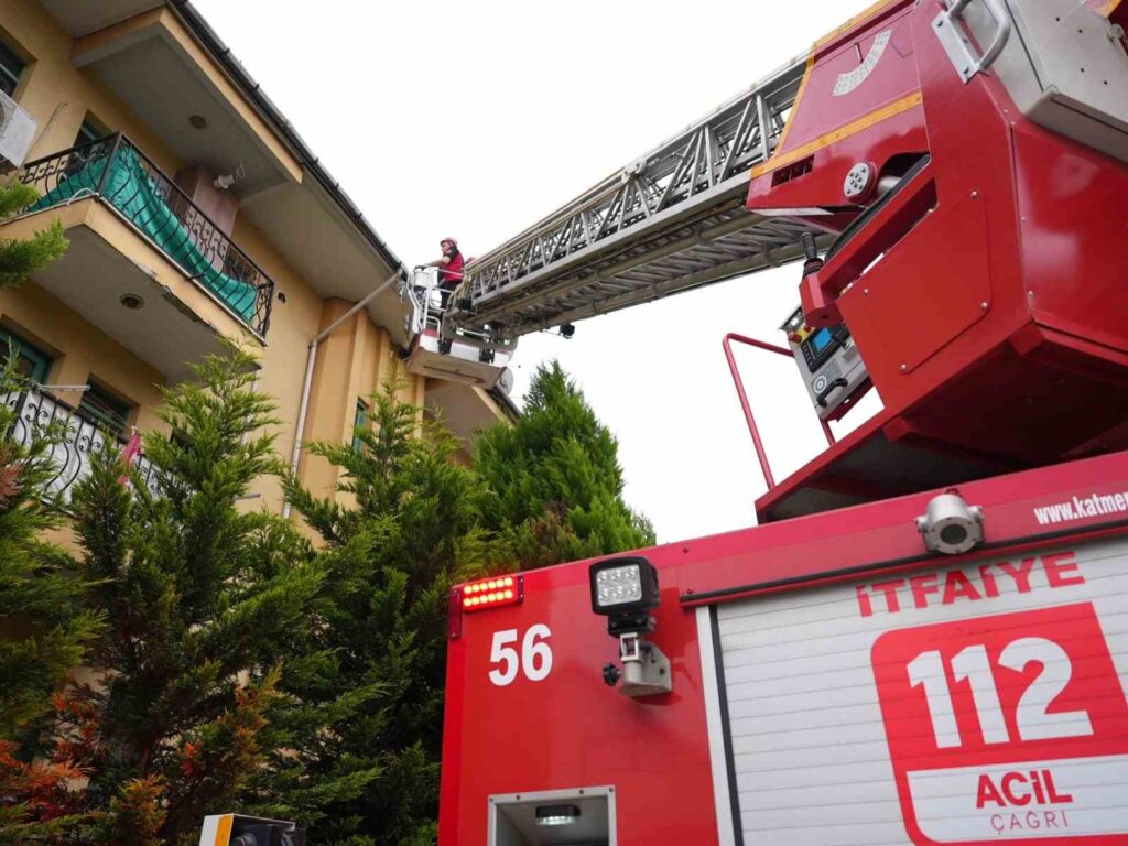 La direction des pompiers de la municipalité de Düzce s’est mobilisée pour le moineau blessé