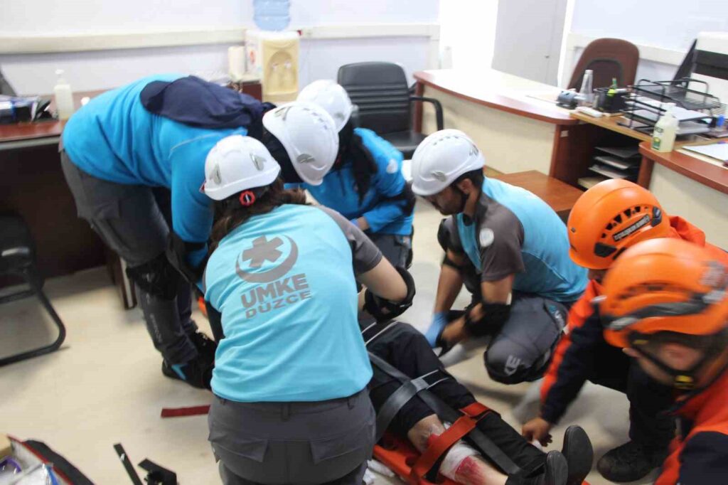 Préfecture de Düzce – Exercice de simulation de tremblement de terre de la municipalité de Beyköy