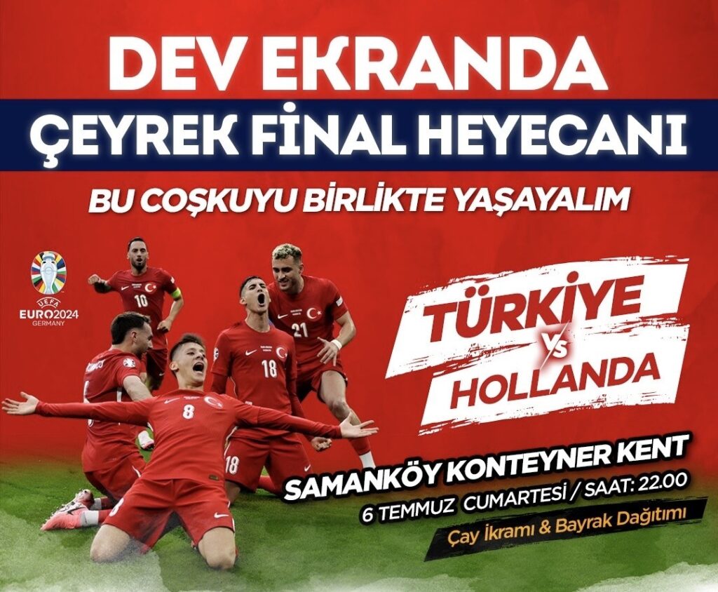 Les familles victimes du séisme regarderont le match Turquie-Pays-Bas sur un écran géant.