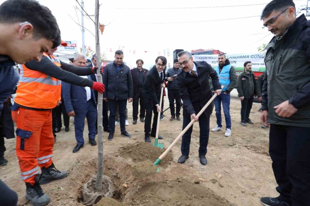 À İnegöl, les plants ont rencontré la terre.