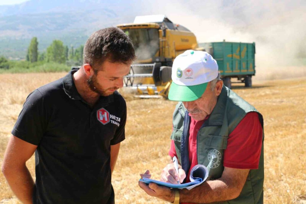 Controlli sulla raccolta dei cereali e prevenzione della perdita di semi a Erzincan.