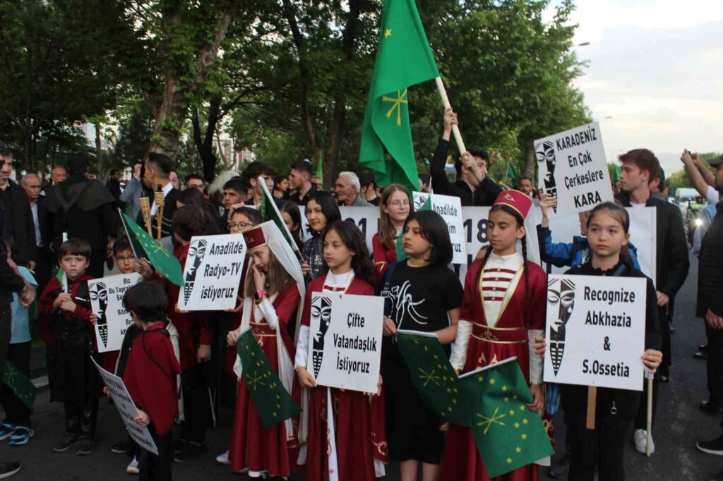 They marched for those who lost their lives in the Circassian Genocide