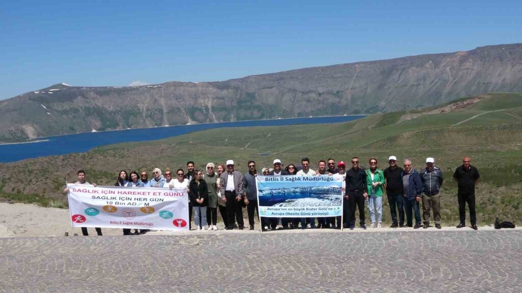 Obesity Day walk in the largest crater in Europe