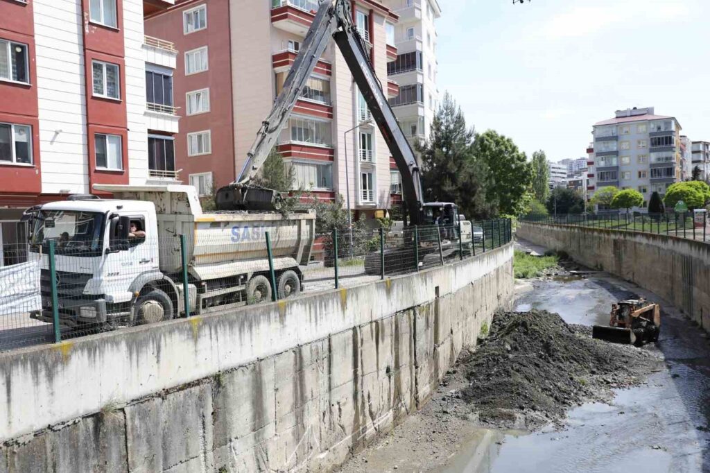 River beds were cleaned with construction machinery