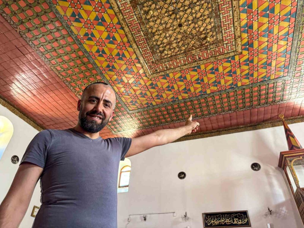 Six-century-old intricately decorated mosque ceiling retains its originality