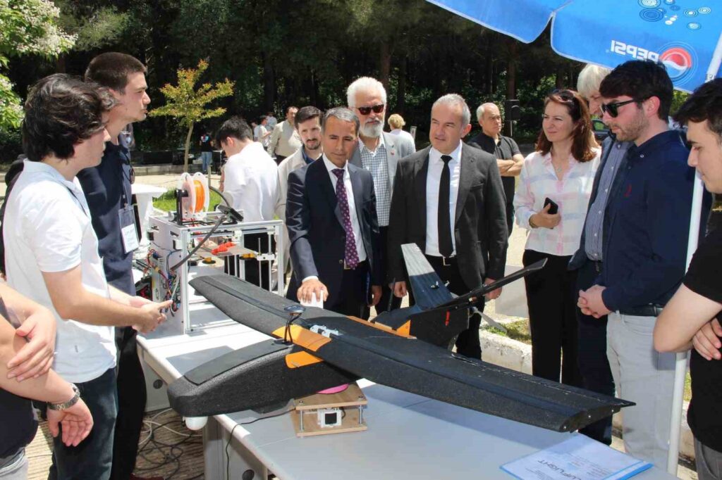 Student projects were showcased at the end-of-year event