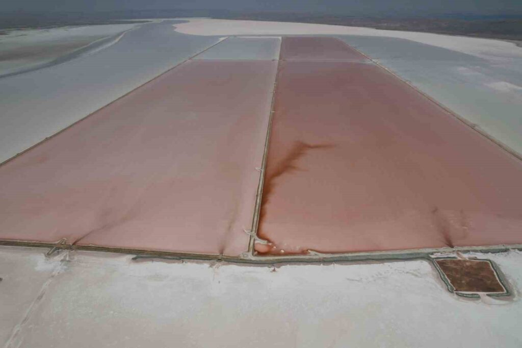 Tuz Gölü turned pink