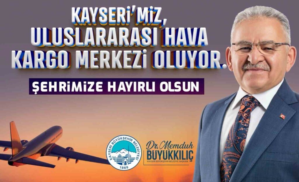 President Büyükkılıç announces the good news of the “International Air Cargo Terminal”